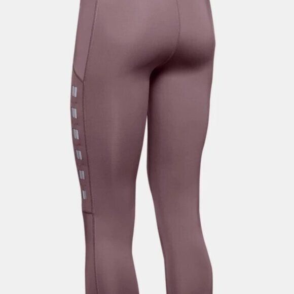 Under Armour women large UA Qualifier Speedpocket Roadside Runway Crop Tights - Picture 12 of 13